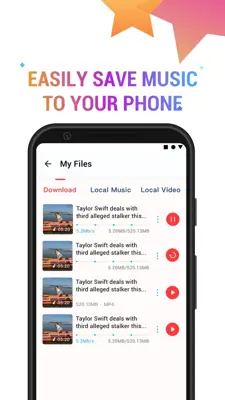 Musictube - HD Youtube Music Player & Downloader android App screenshot 2